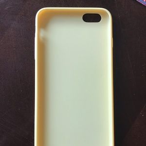 iPhone plus yellow case